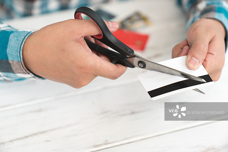 销毁信用卡图片素材