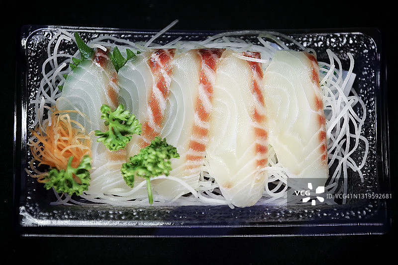 中国台湾进口的罗非鱼刺身图片素材