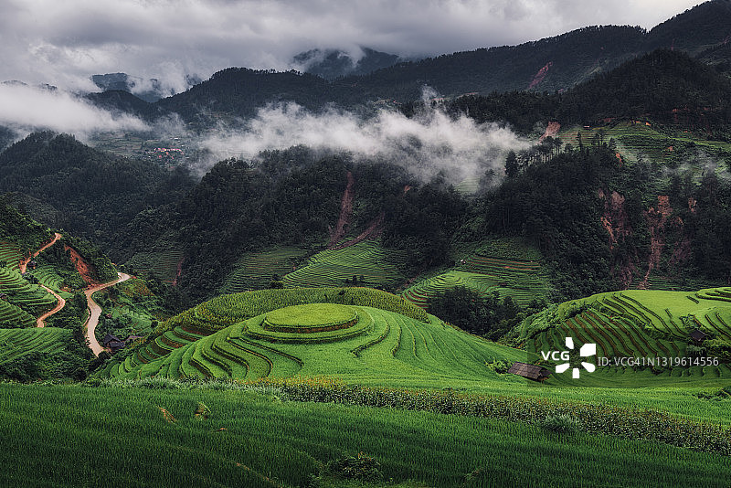 越南木江界梯田风光图片素材