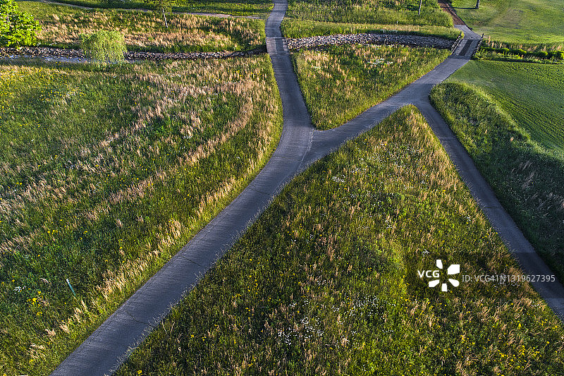 用作背景的高尔夫球场抽象图案图片素材