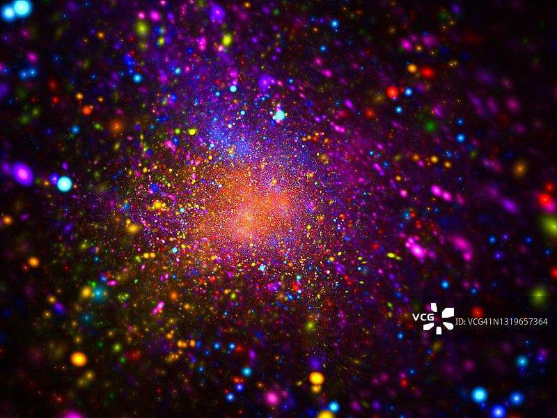 烟花抽象数字插画图片素材