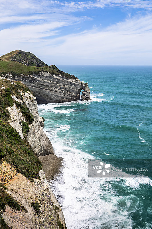 新西兰南岛告别角悬崖风光图片素材
