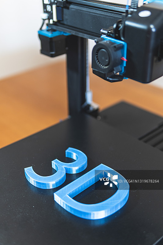 打印机上的3D文本图片素材