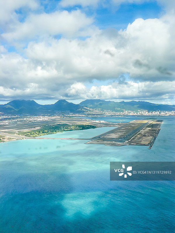 檀香山航拍图片素材