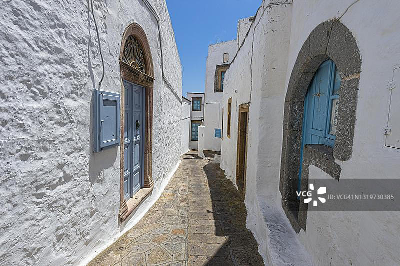 联合国教科文组织世界遗产：希腊帕特莫斯岛圣约翰神学家修道院图片素材