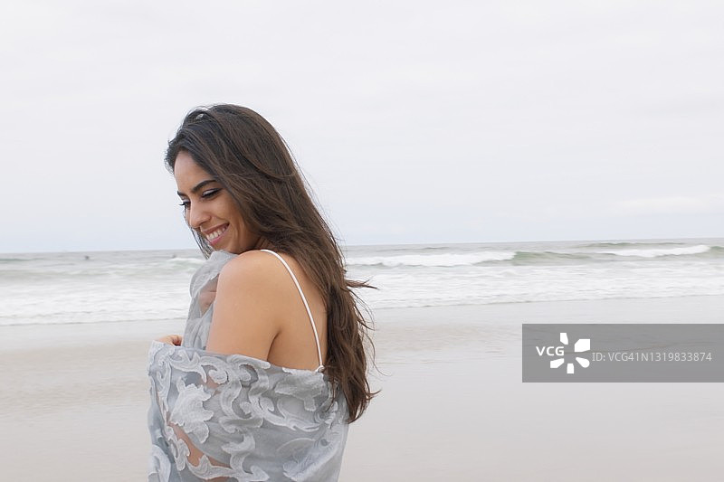 在海滩上图片素材