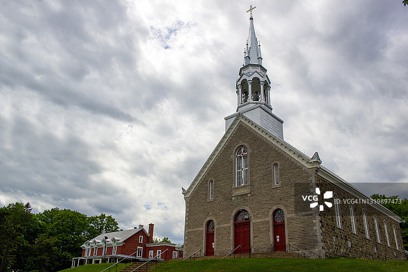魁北克圣让-德-马塔天主教堂图片素材