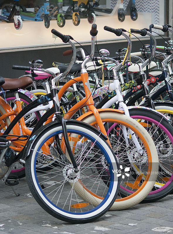 瑞士圣加仑的自行车图片素材