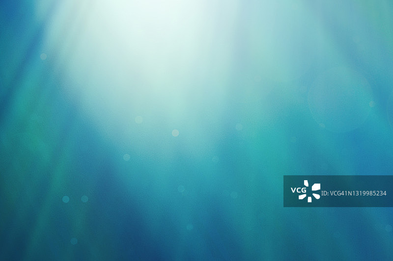虚焦的蓝绿色水下背景图片素材