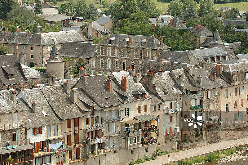 圣热涅迪奥尔特：阿韦龙省城镇图片素材