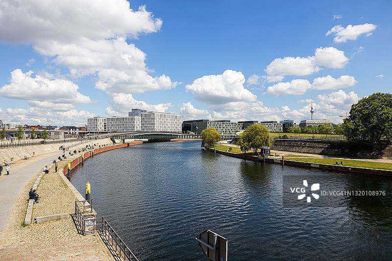 柏林施普雷河弯图片素材
