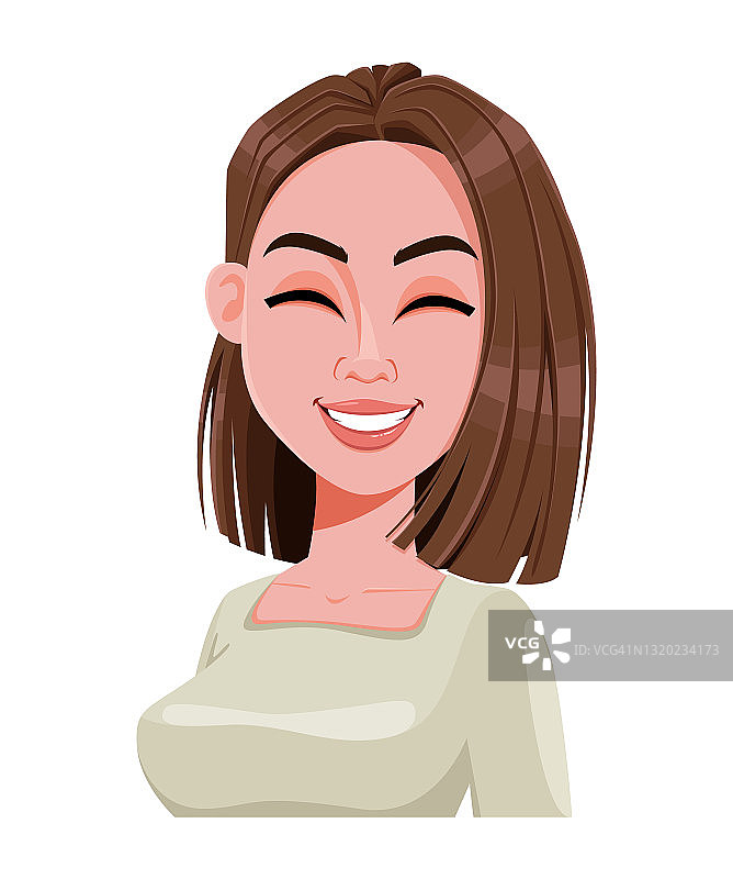 成功商业女性的面部表情图片素材