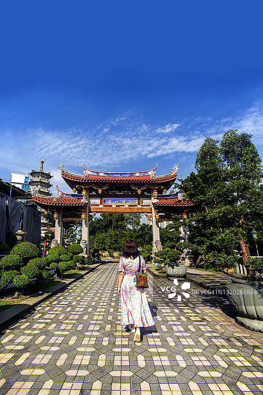 新加坡：莲山双林寺图片素材