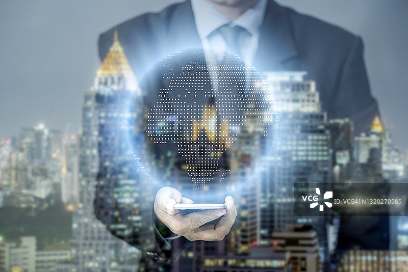 商业人士手中的科技图片素材