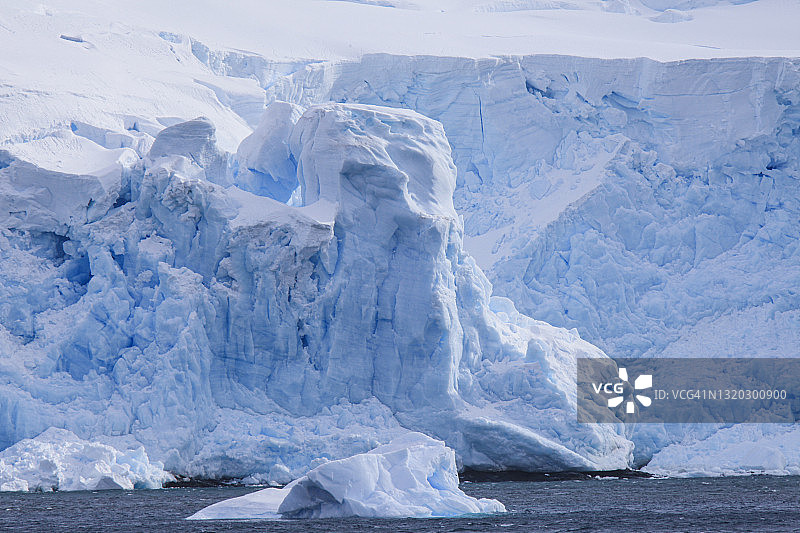 南极洲海岸冰架景观图片素材