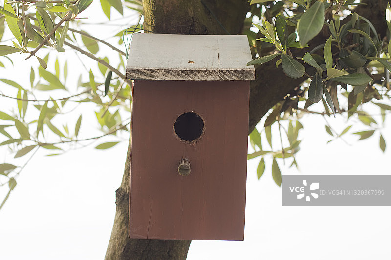 带孔的小木屋图片素材