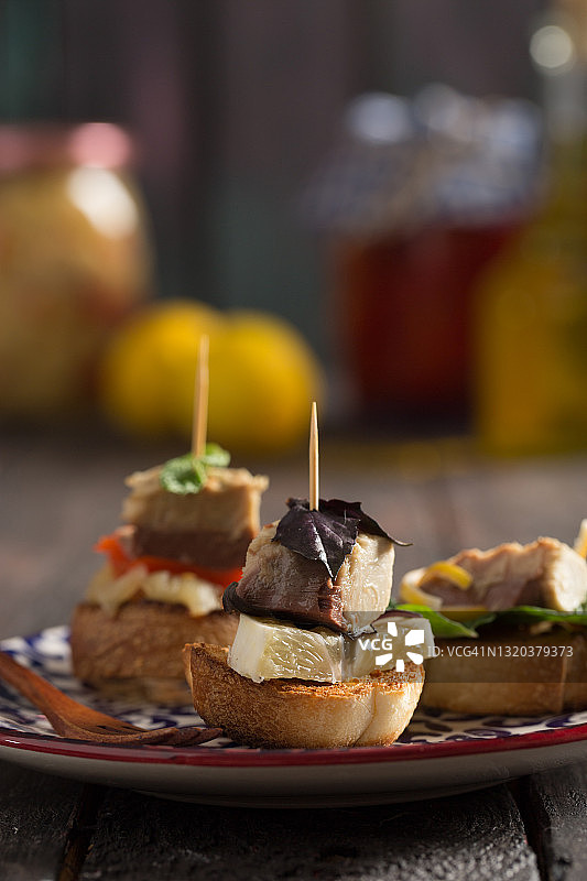 特写西班牙小吃图片素材