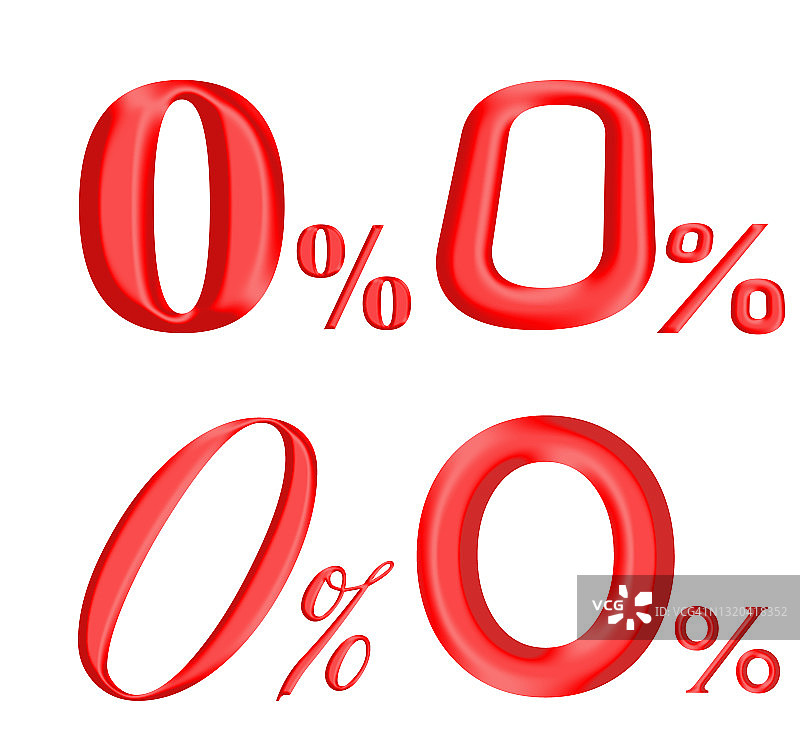 零利率特别优惠标签套装图片素材