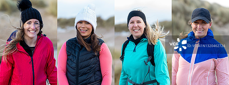 户外活动拼贴画图片素材