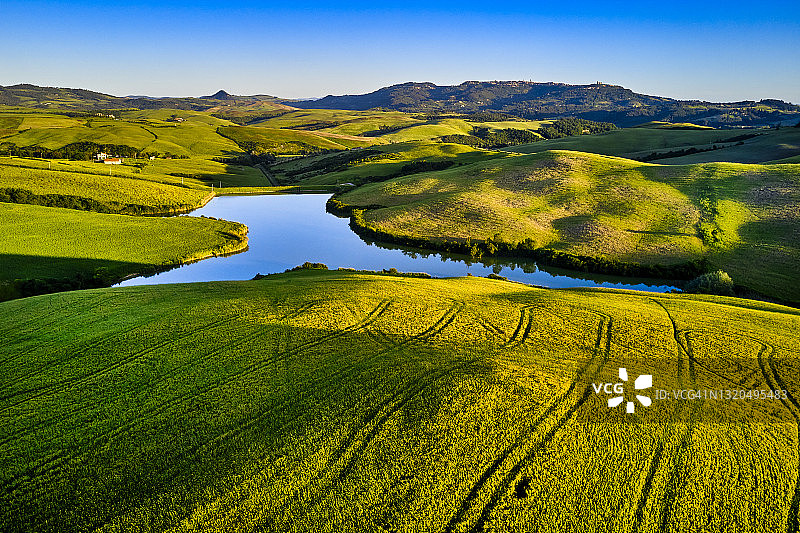 意大利托斯卡纳的沃尔泰拉乡村图片素材