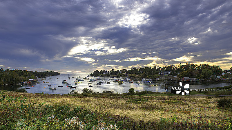 缅因州哈斯韦尔贝利岛港口图片素材