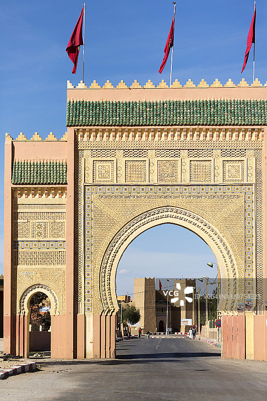 里萨尼门，撒哈拉沙漠，摩洛哥图片素材