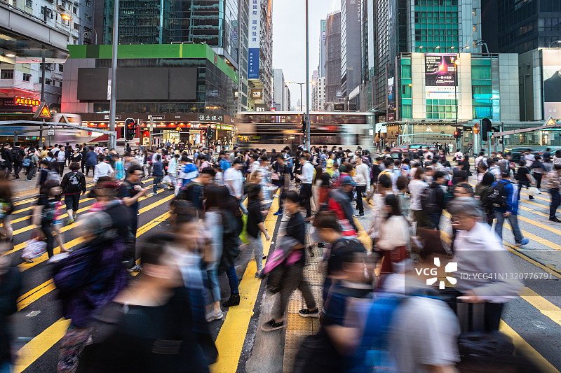 香港九龙旺角弥敦道图片素材
