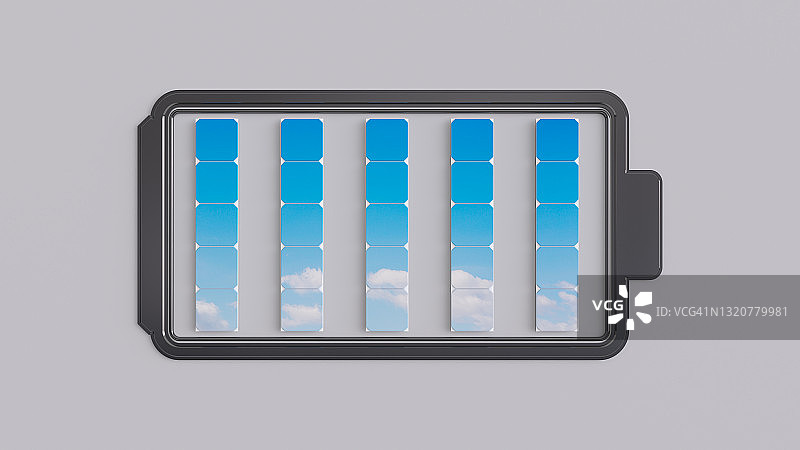 抽象电池供应数字概念图片素材