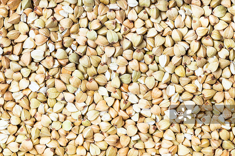 生绿荞麦顶视图背景图片素材