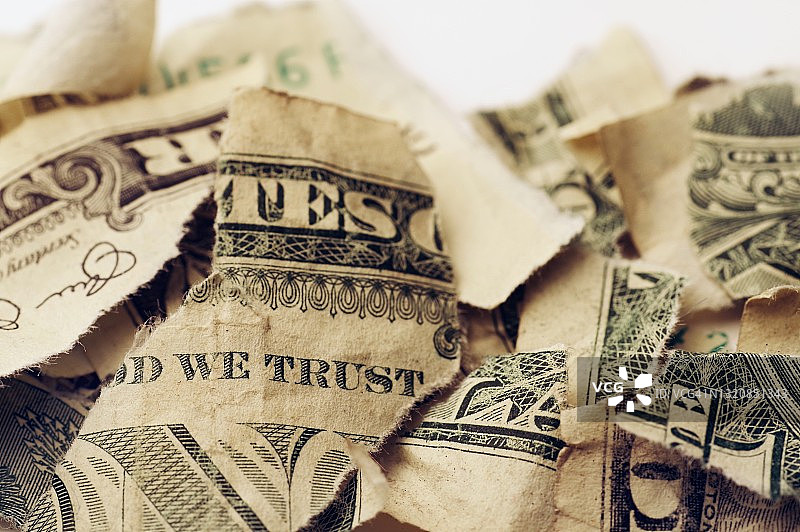 美元损毁图片素材