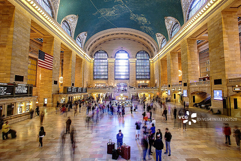 纽约中央车站内部景观图片素材