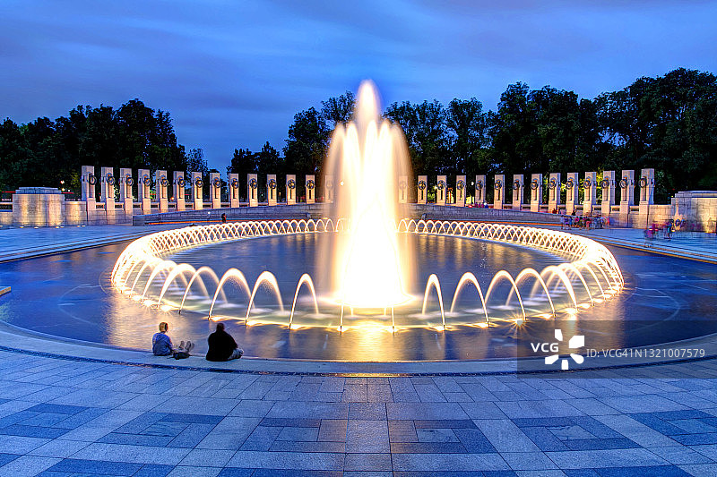 华盛顿二战纪念碑图片素材