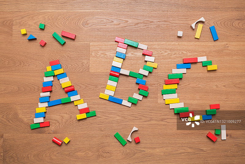 积木字母ABC图片素材