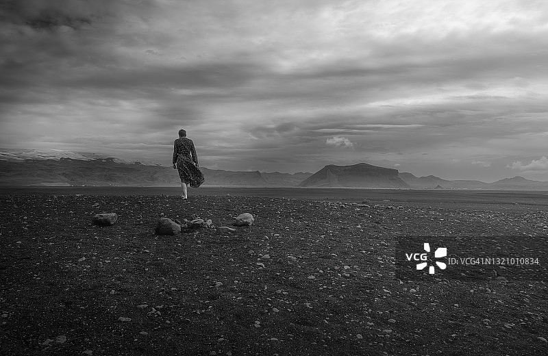 冰岛倒影图片素材