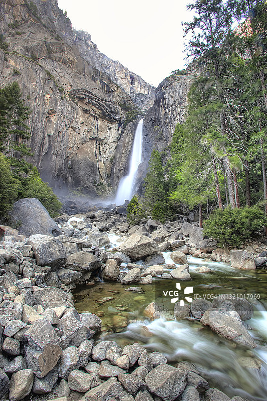 约塞米蒂瀑布图片素材
