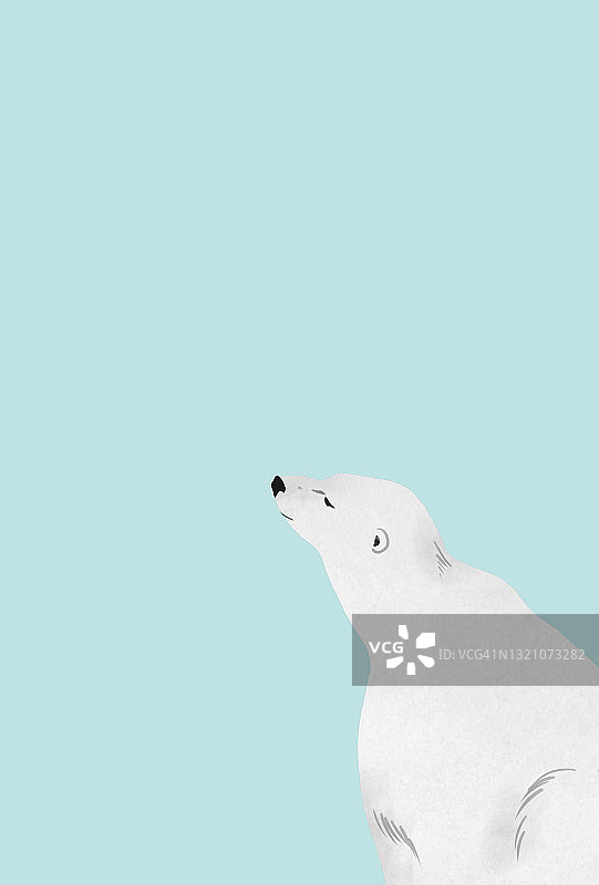 北极熊插画图片素材
