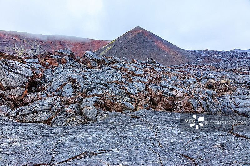 堪察加半岛：2012年托尔巴奇克火山喷发熔岩图片素材
