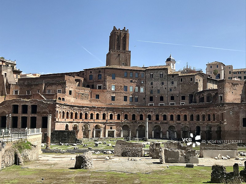 意大利拉齐奥罗马的图拉真市场和帝国广场博物馆图片素材