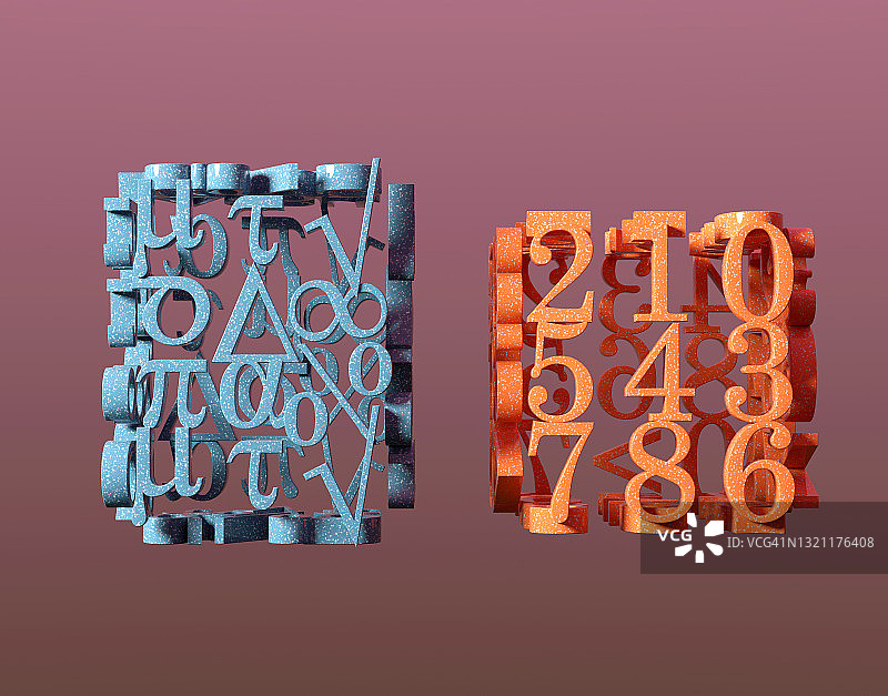 数字和数学符号图片素材