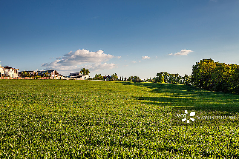 春季麦田图片素材