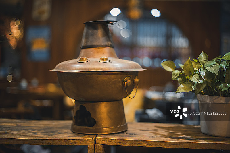 北京传统铜火锅图片素材