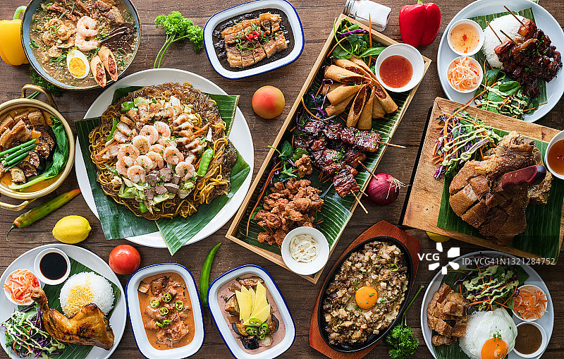 菲律宾美食餐桌图片素材