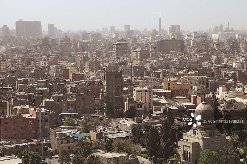 开罗拥挤的城市景观图片素材