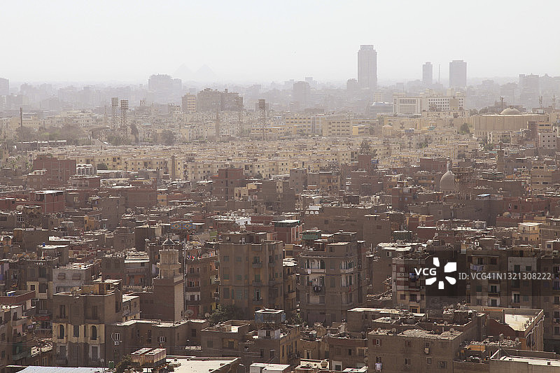 开罗拥挤的城市景观图片素材