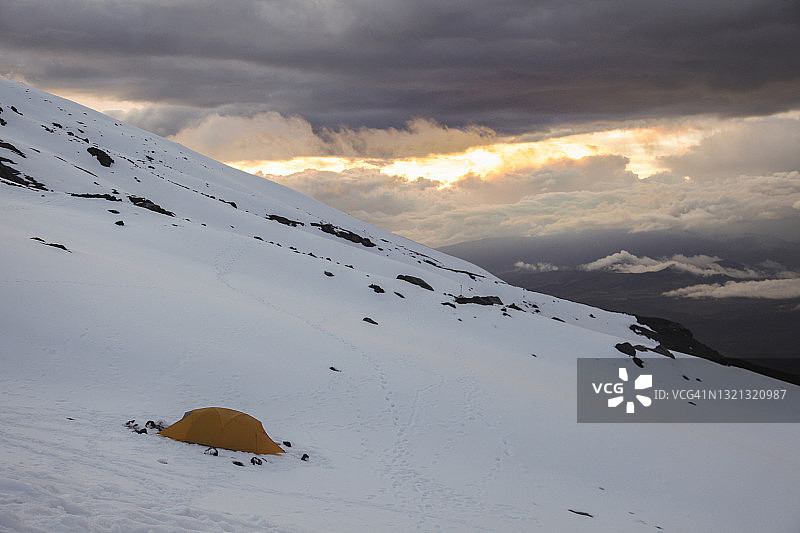 科托帕希国家公园的科托帕希火山景色图片素材