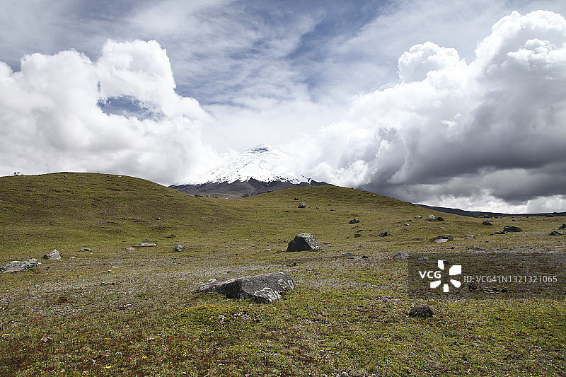 科托帕希国家公园的科托帕希火山景色图片素材