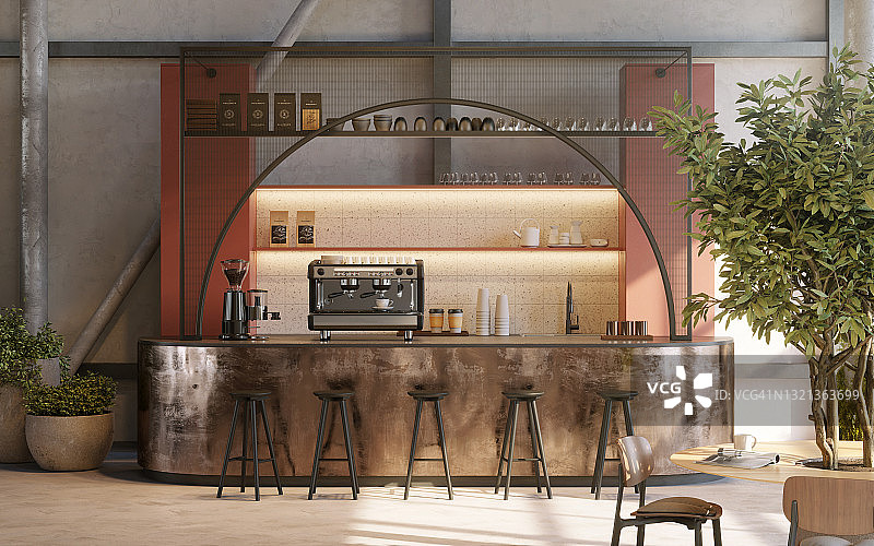 3D图像：办公室自助餐厅厨房图片素材