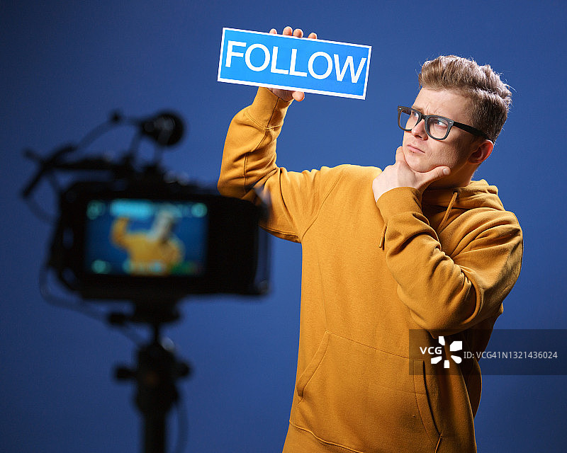 博主视频拍摄的幕后花絮图片素材