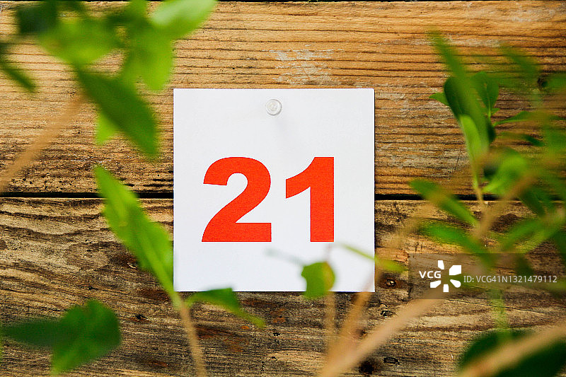 数字21图片素材