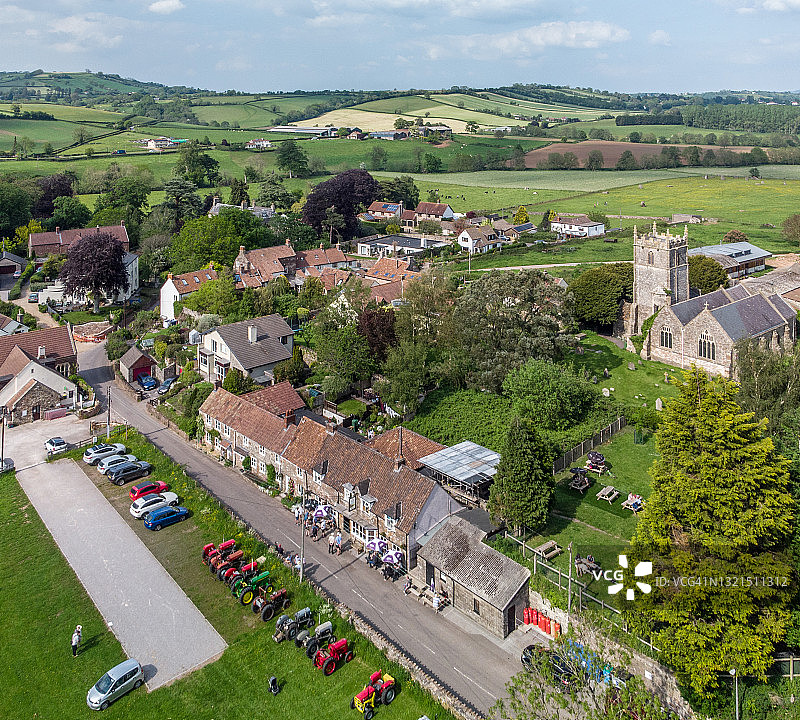 斯坦顿德鲁萨默塞特村图片素材